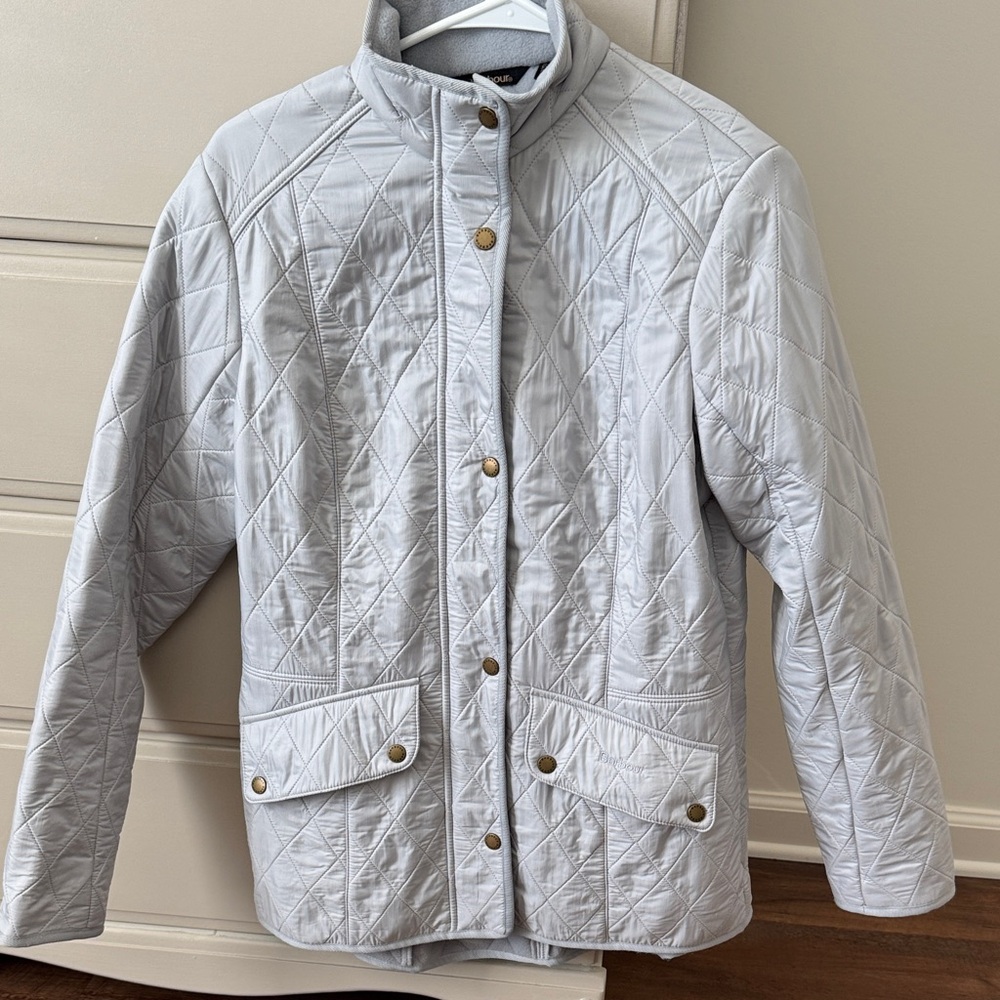 Barbour Women's Quilted Puffer Jacket - Light Gray